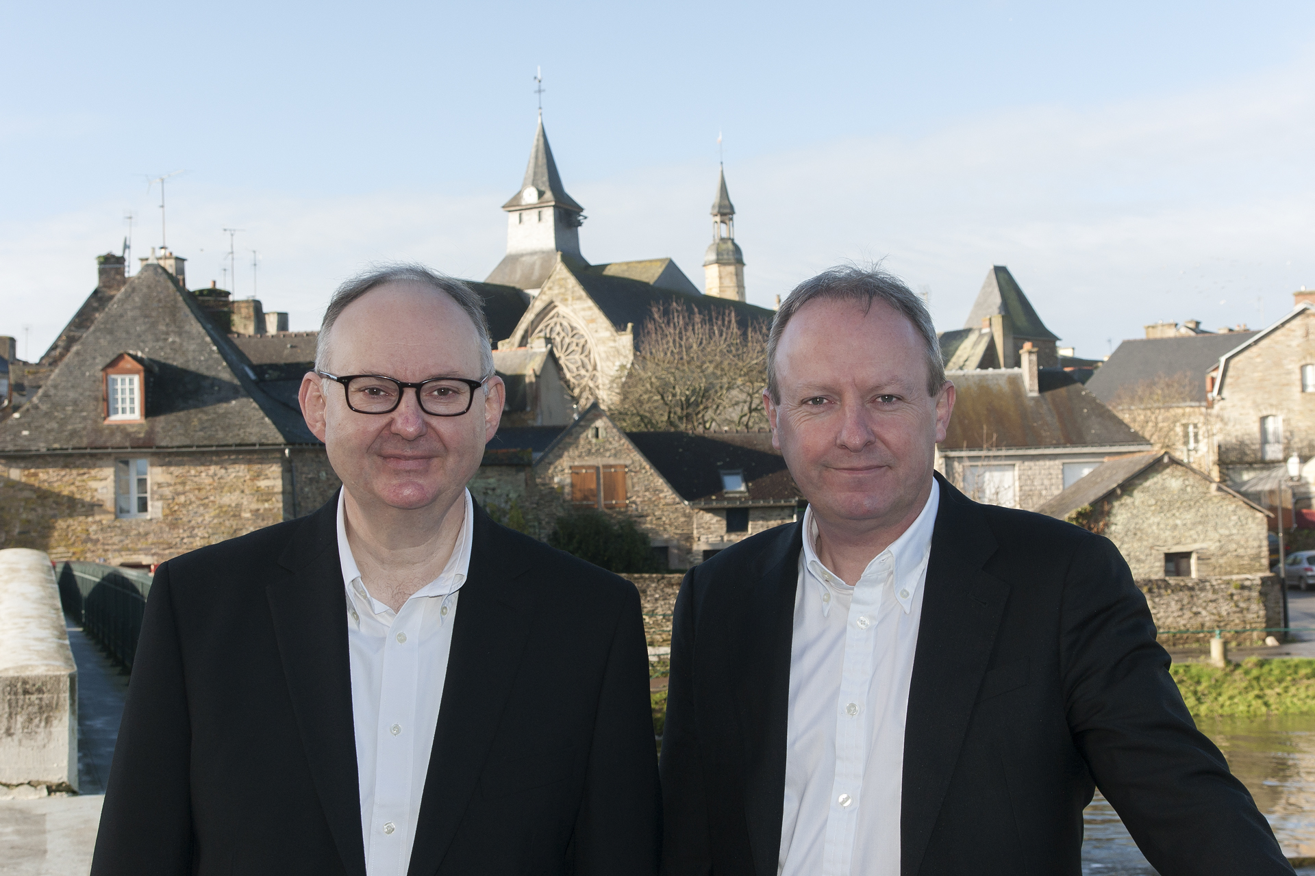 Bruno Gicquello (à gauche et Christian Guillemot (à droite) continuent de travailler en tandem, cette fois pour décrocher la présidence de la communauté de communes u Val d'Oust