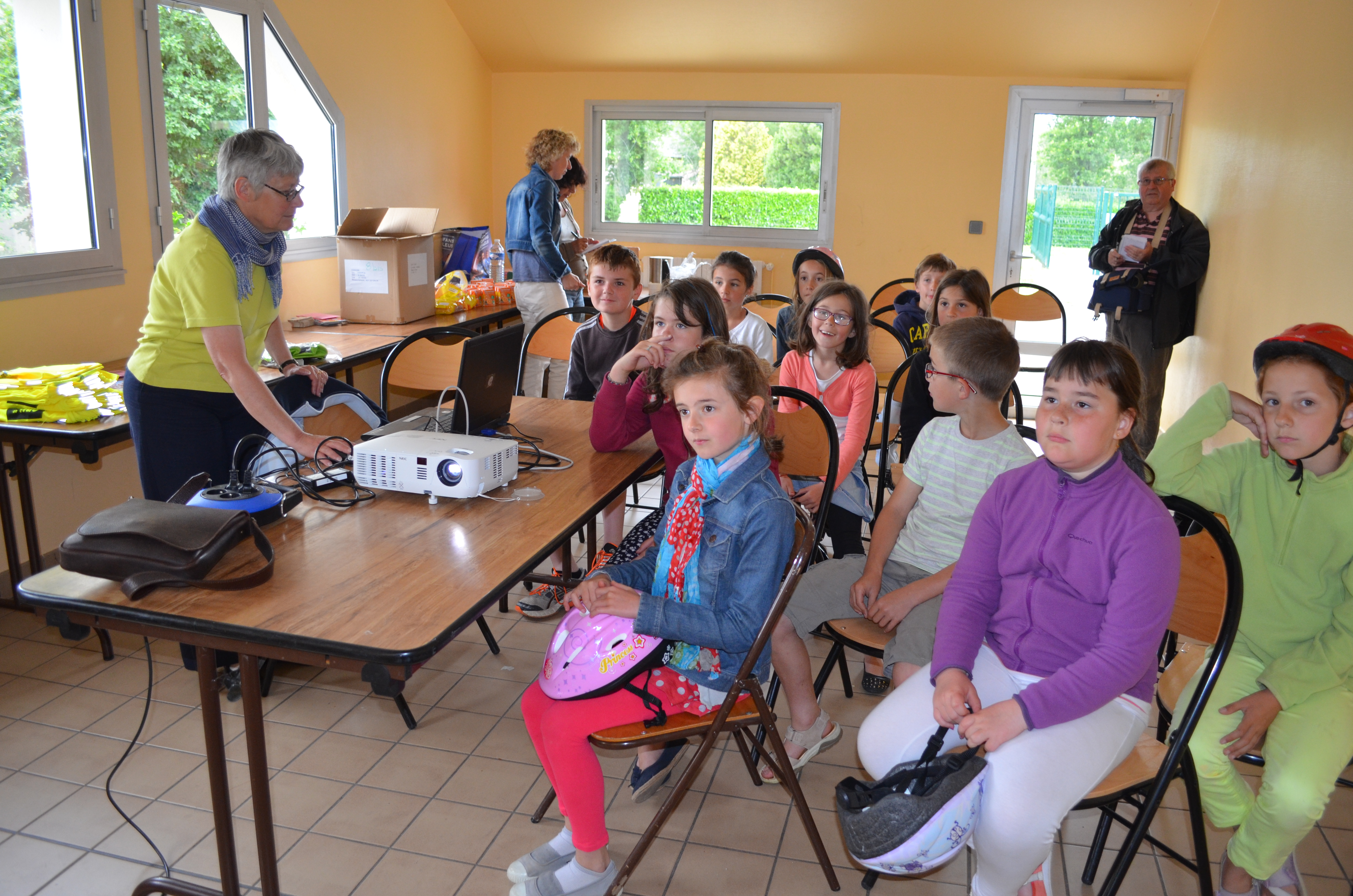 Projection de diaporama, cours théoriques... comme dans une auto-école