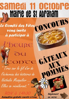 concours de gâteaux aux pommes 11 Octobre 2014