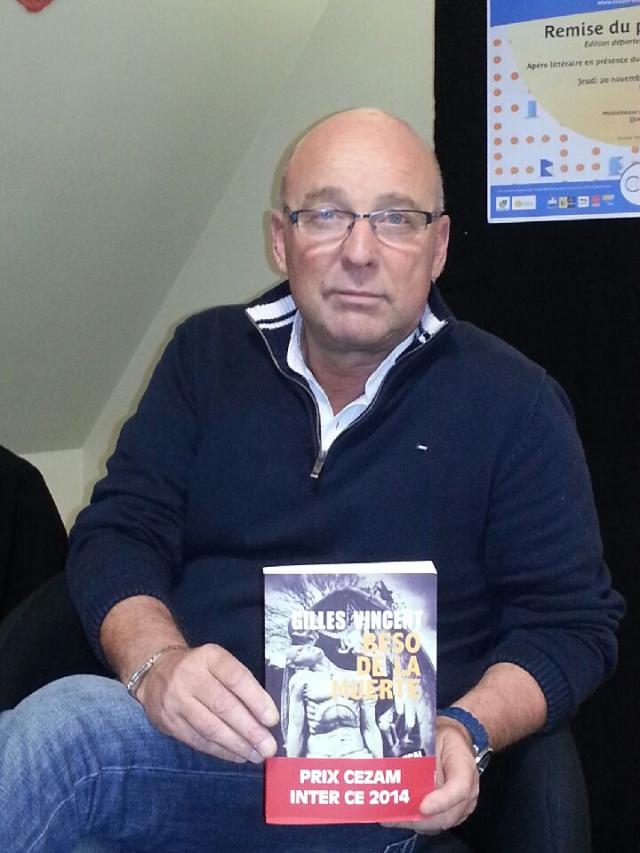 Gilles Vincent lauréat du prix cezam Morbihan