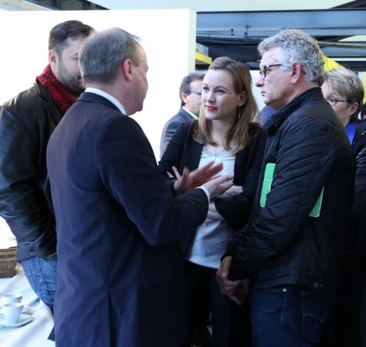 Discussion au sommet entre Axelle Lemaire, Christian Guillemot et Jacques Rocher