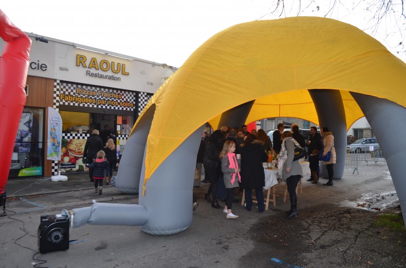 L'inauguration du distributeur de pizzas