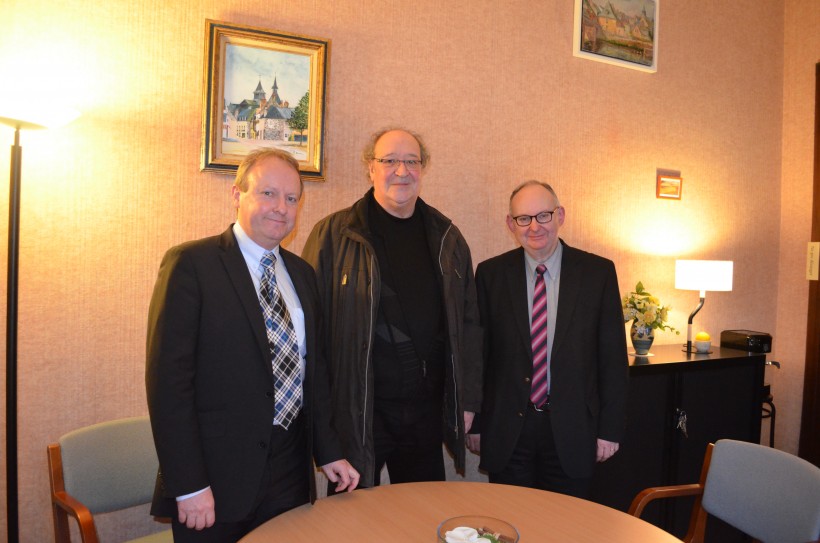 De gauche à droite, Christian Guillemot, Bernard Miloux et Bruno Gicquello