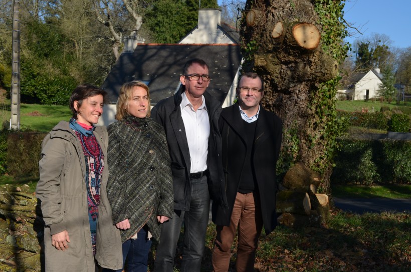 De gauche à droite : Marie-Eve Taillecours, Sylvaine Miloux, Gérard Payot et Christophe Nayl