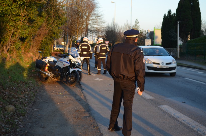Opération de contrôles routiers ce vendredi soir à Vannes