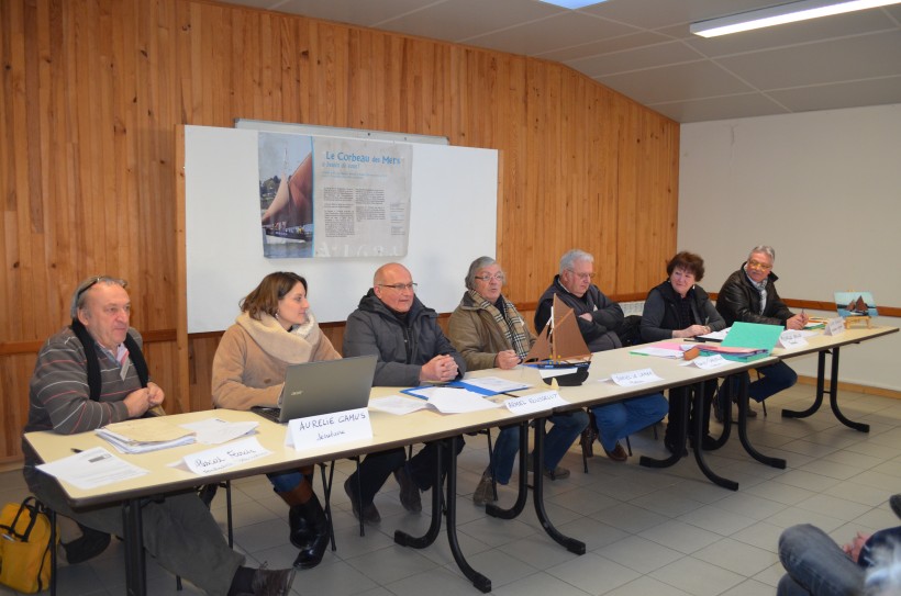 Le bureau de l'association des amis du Corbeau des mers