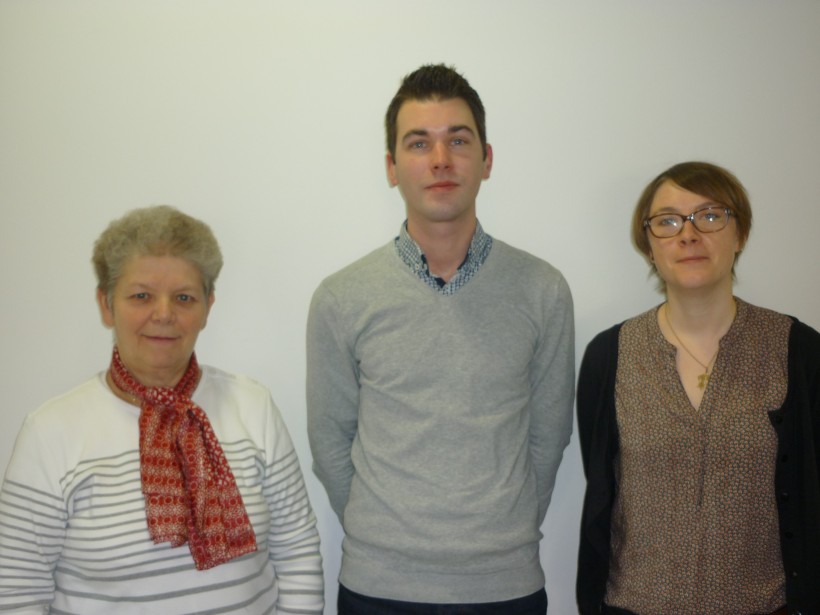 De gauche à droite : Marie-Odile Colineaux (vice présidente en charge de la gérontologie), David Touchery (chargé d'accompagnement EAS) et Julie Billois (responsable EAS Sud Est Morbihan).