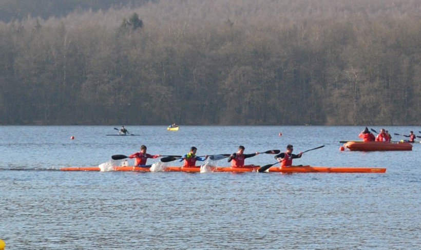 Les cadets pendant la course