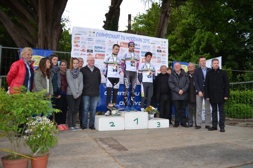 Les trois champions du Morbihan des 1è, 2è catégorie et des espoirs