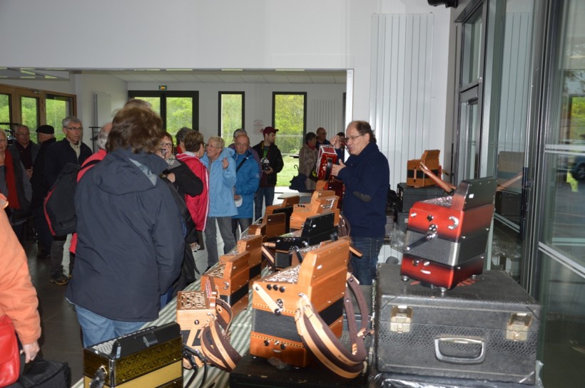 L'Atelier de l'accordéon de Thierry Beuze est venu présenter ses accordéons diatoniques