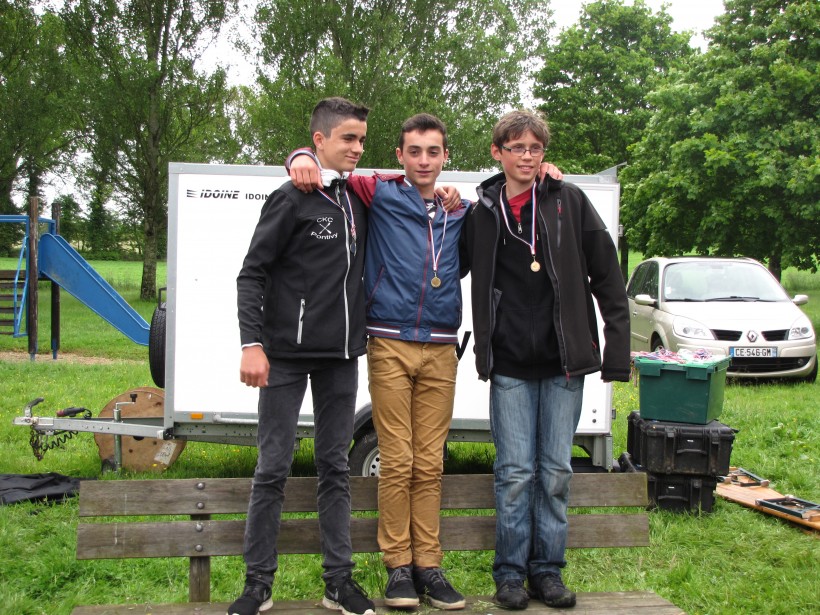 Jérémy Gru sur la plus haute marche du podium