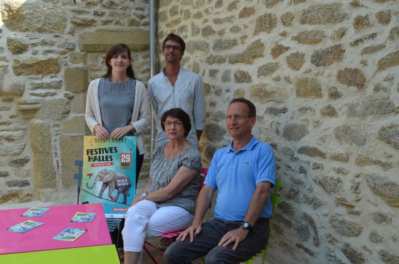 De gauche à droite, Amélie Le Ray, Alan Duperrin, Marie-Annick Martin, Pascal Heudes