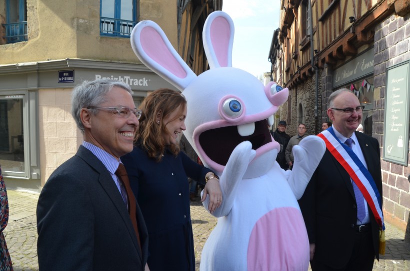 Claude Guillemot a fait le déplacement depuis New York pour accueillir Axelle Lemaire