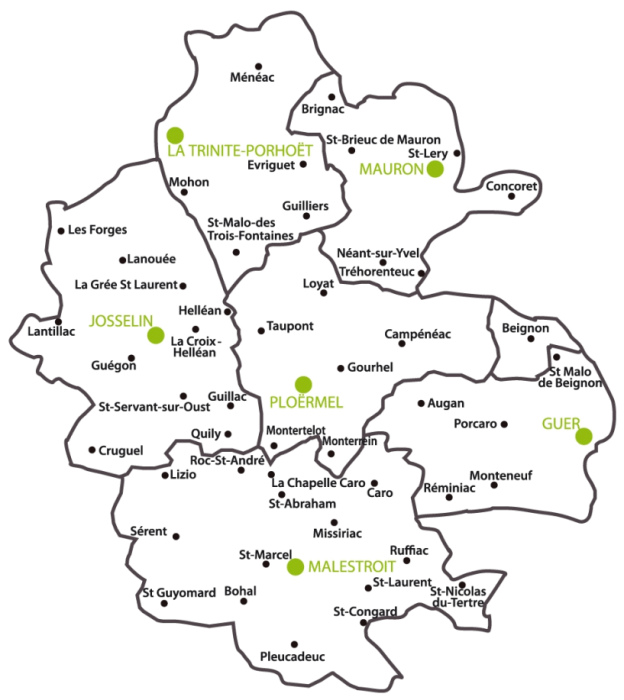 Carte pays de Ploërmel 2-2