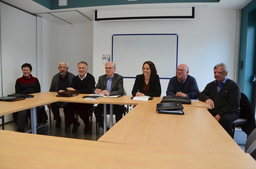 Le bureau de la CCVOL lors de la conférence de presse 