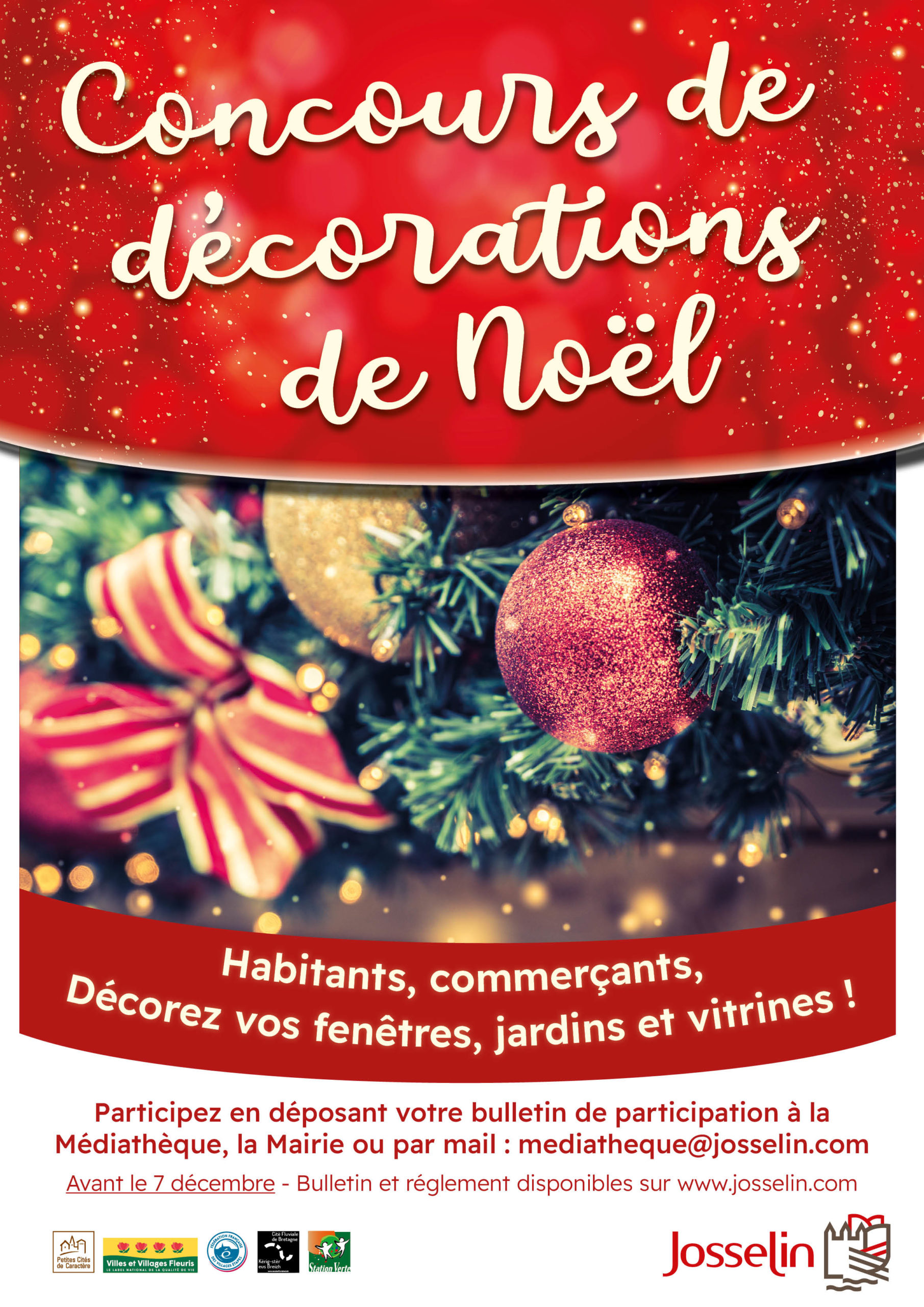 Josselin. Participez au 1er concours de décorations de Noël éco