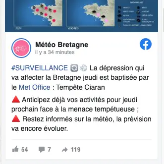Morbihan. Météo Bretagne alerte sur un risque de tempête majeure jeudi -  Les Infos du Pays Gallo
